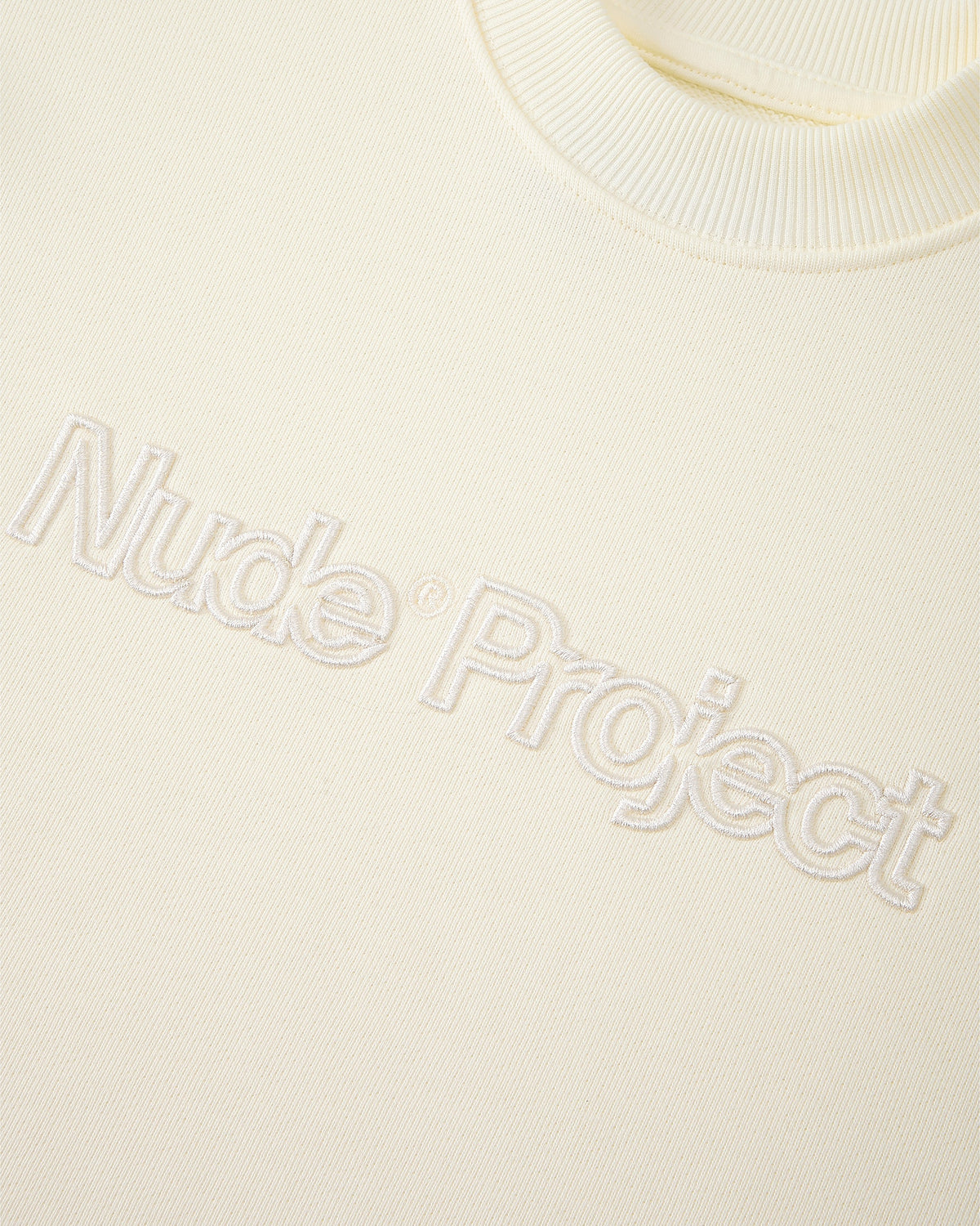 Sudadera Sin Capucha Blanco Crema