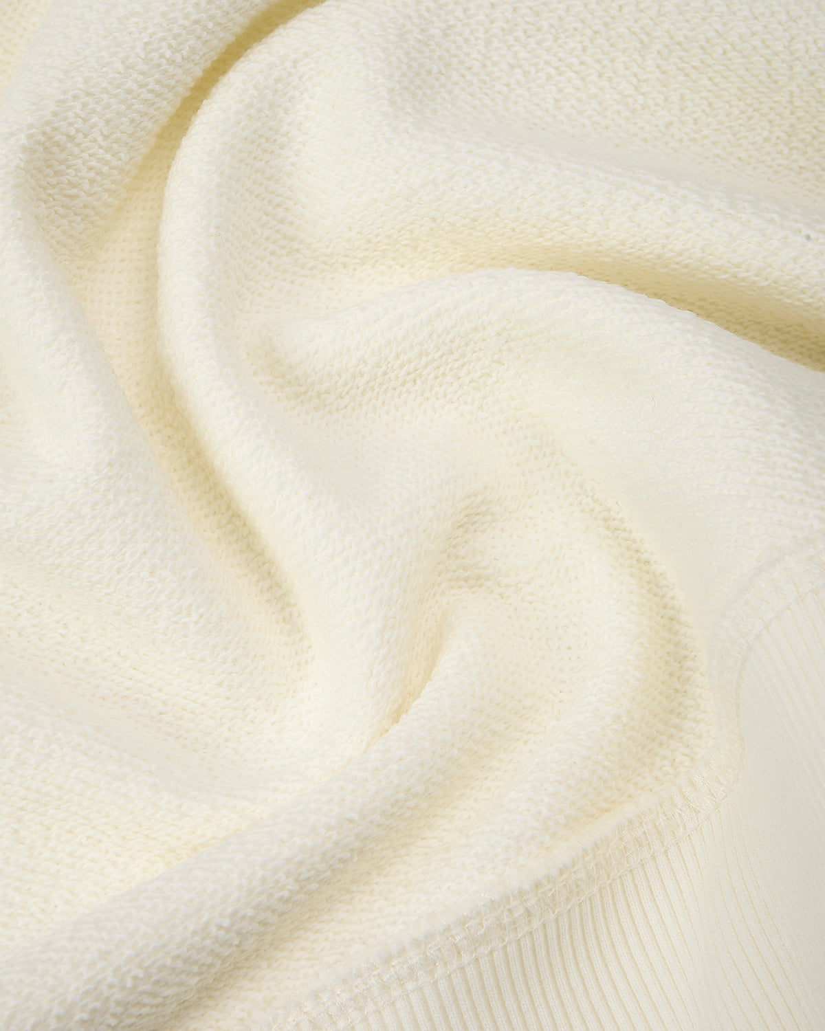 Sudadera Sin Capucha Blanco Crema