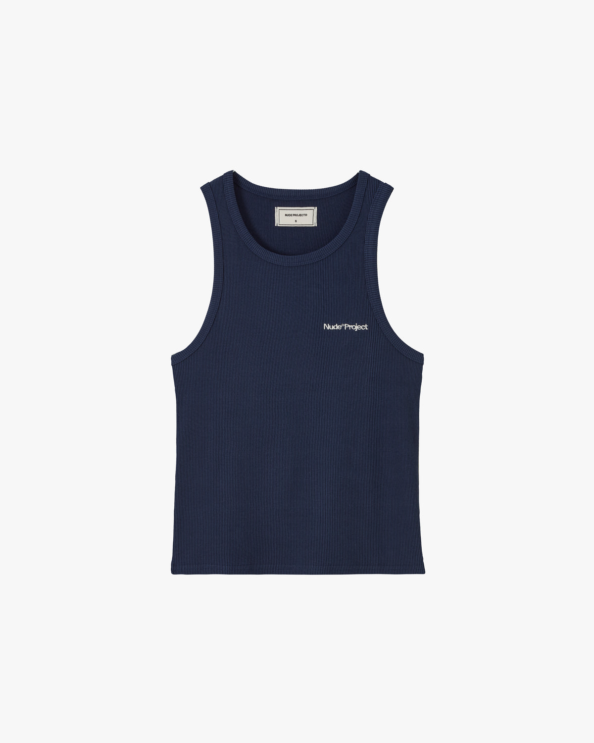 Camiseta Tirantes Básica - Azul Marino/Amarilla