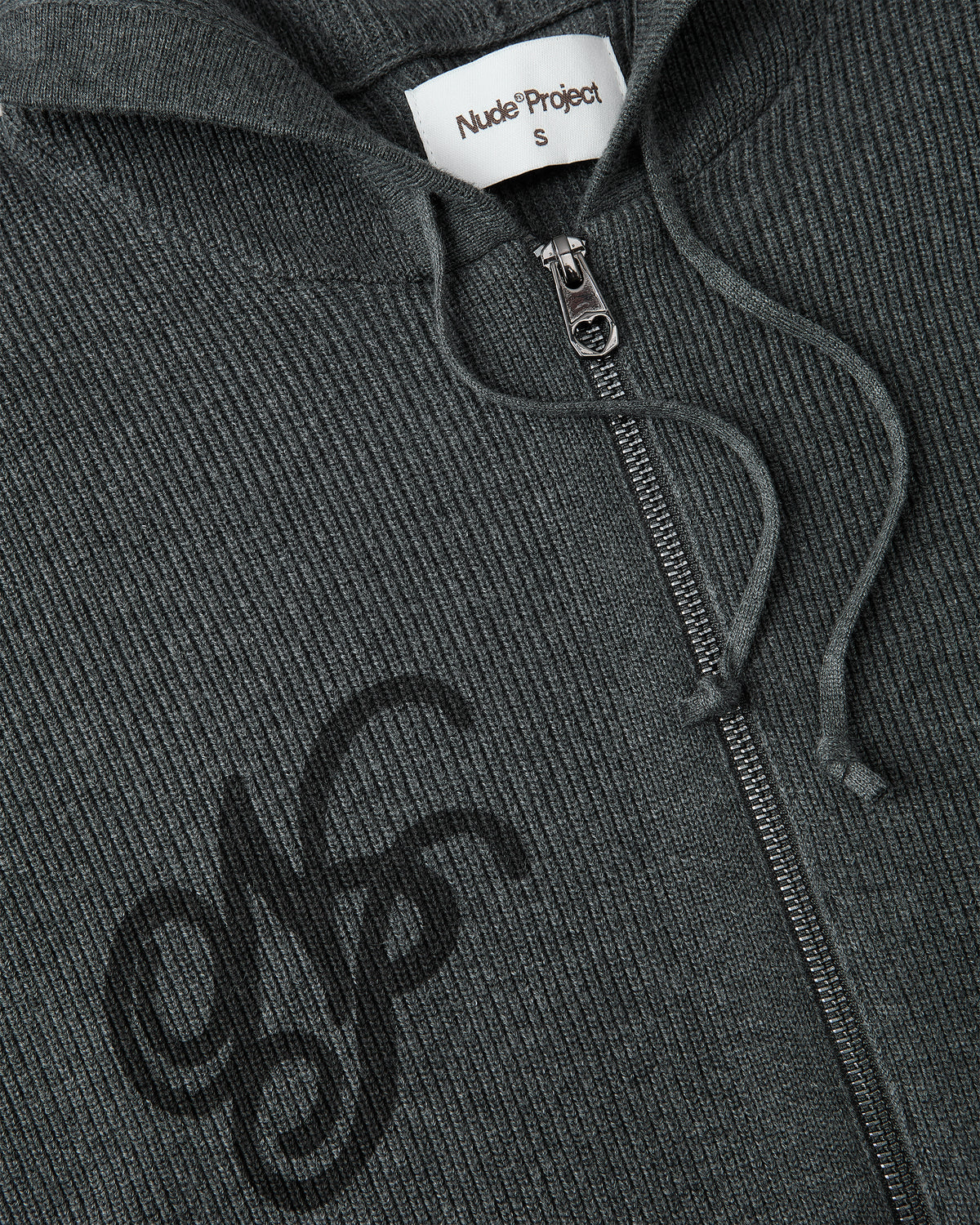 Besito Knit Zip-Up Hoodie Ash