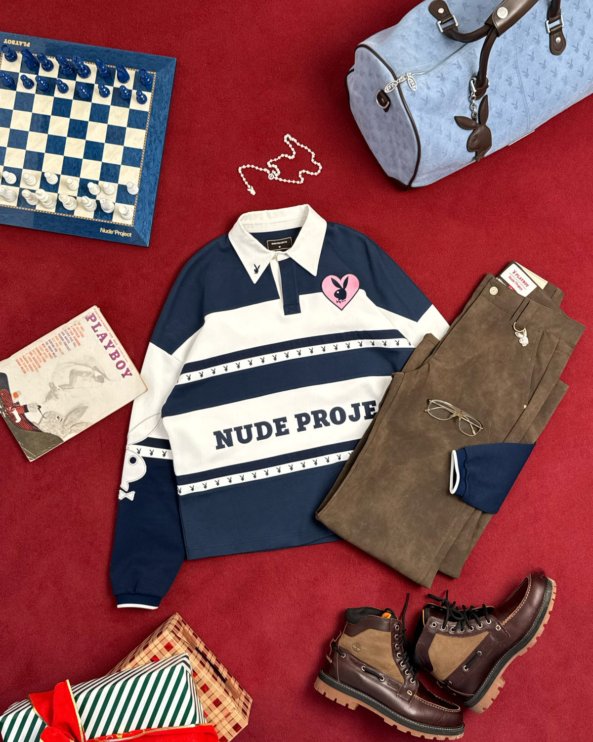 Polo Rugby Playboy Azul Marino