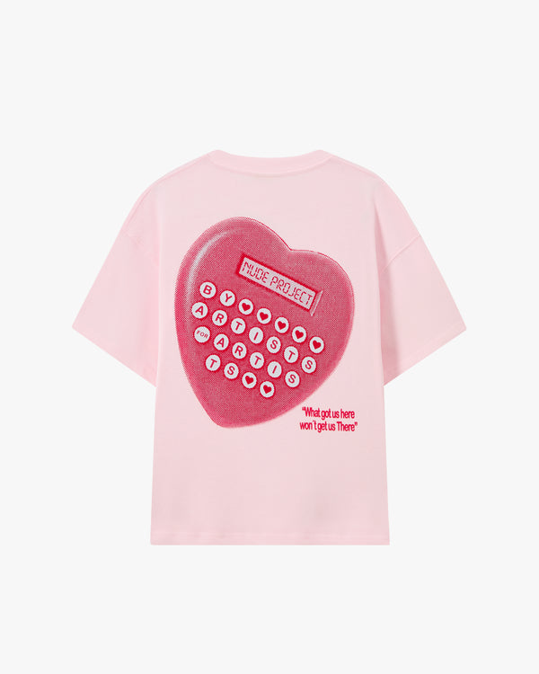 CALCULATOR TEE PINK