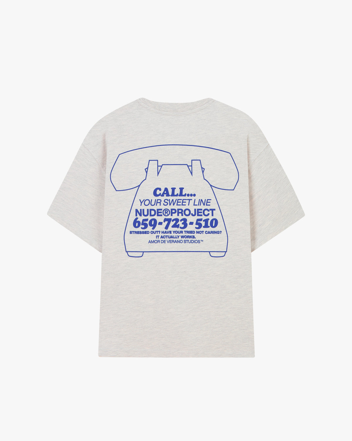 Call Tee Grey Melange
