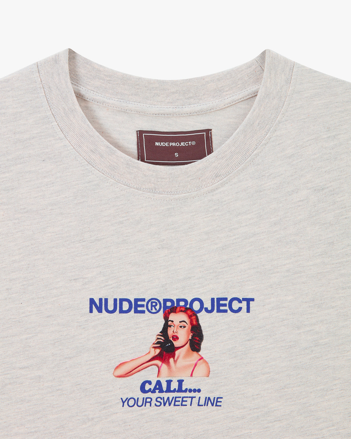 Call Tee Grey Melange