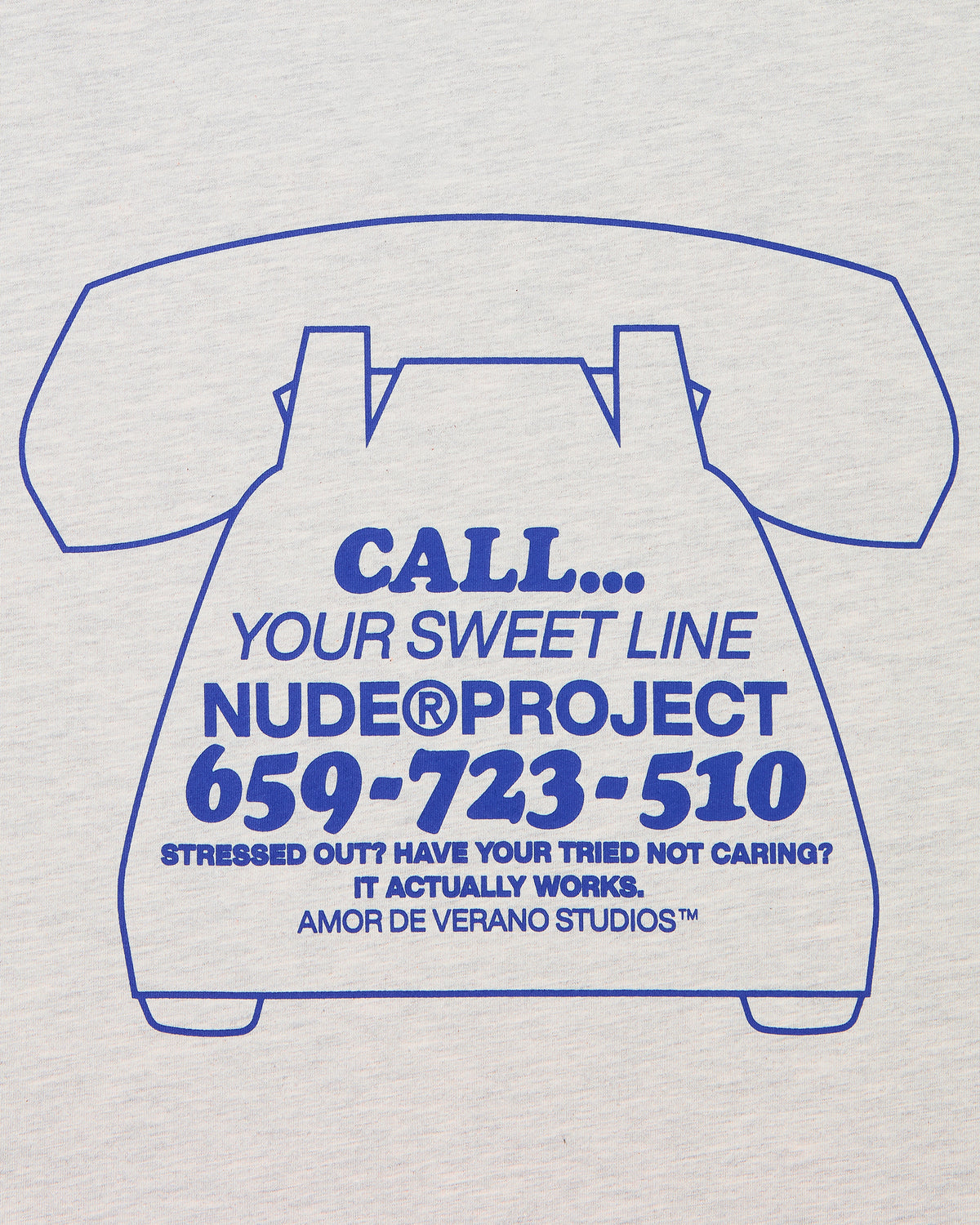 Call Tee Grey Melange