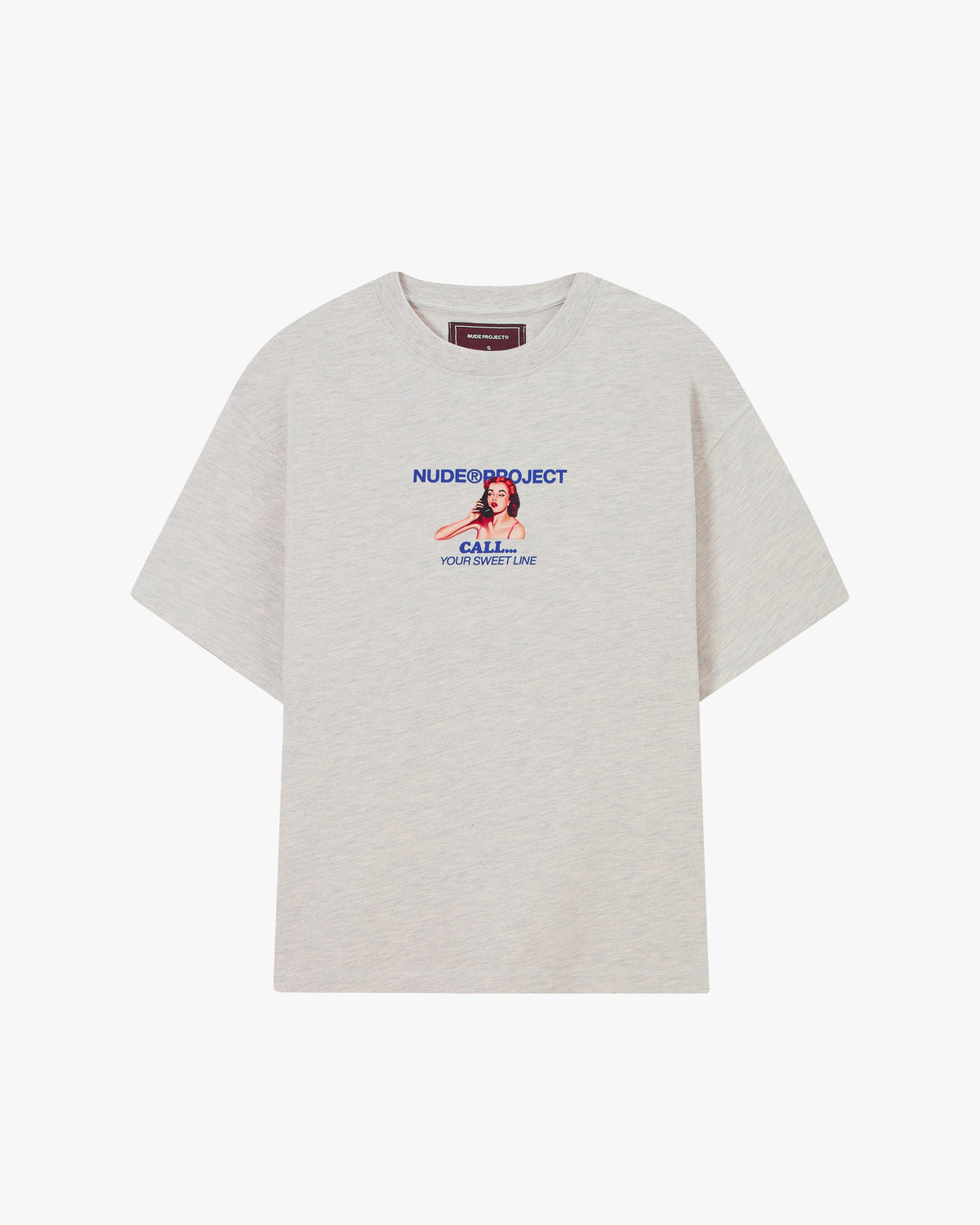 Call Tee Grey Melange