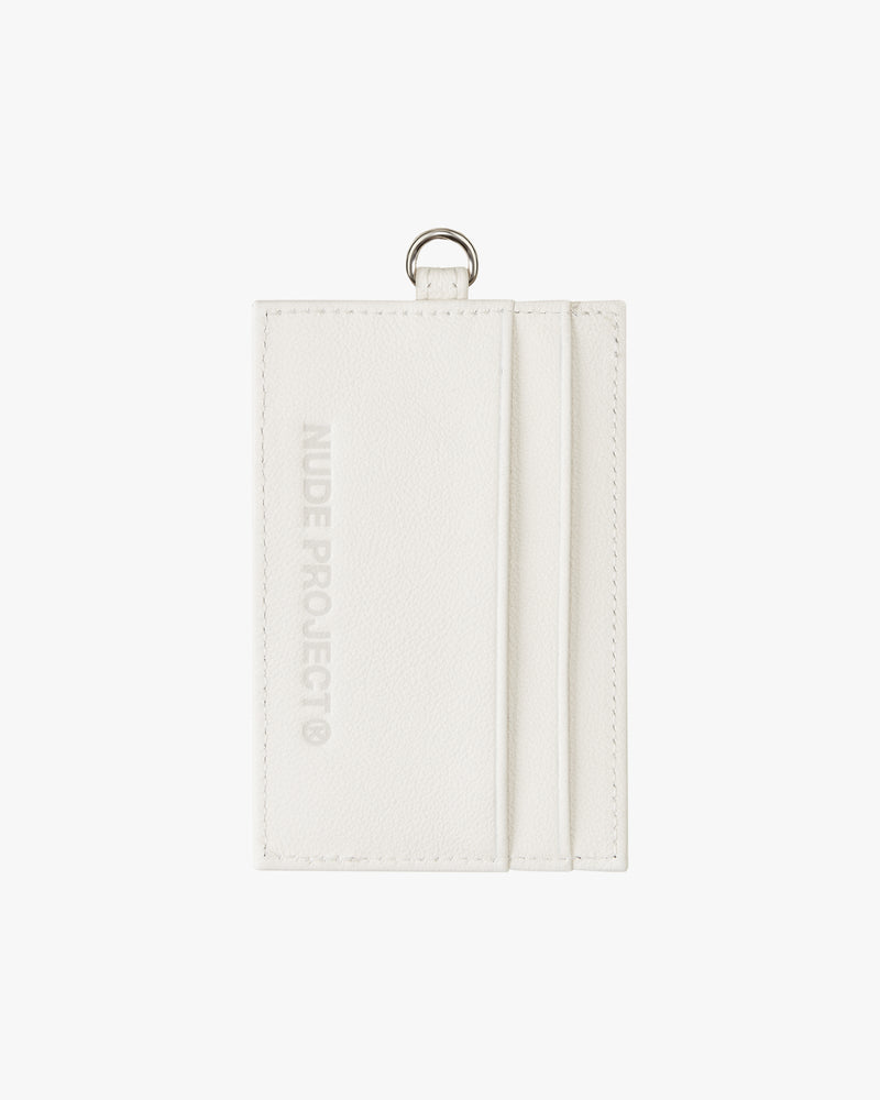 CARDHOLDER LEATHER OFF-WHITE