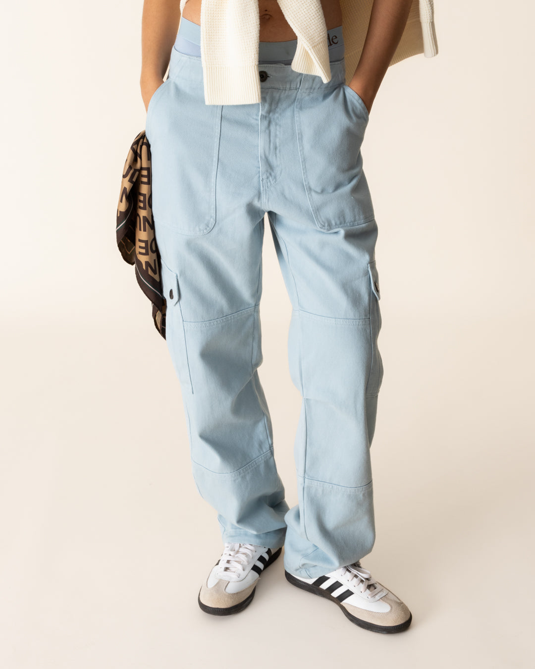 CARGO PANTS BABY BLUE – NUDE PROJECT