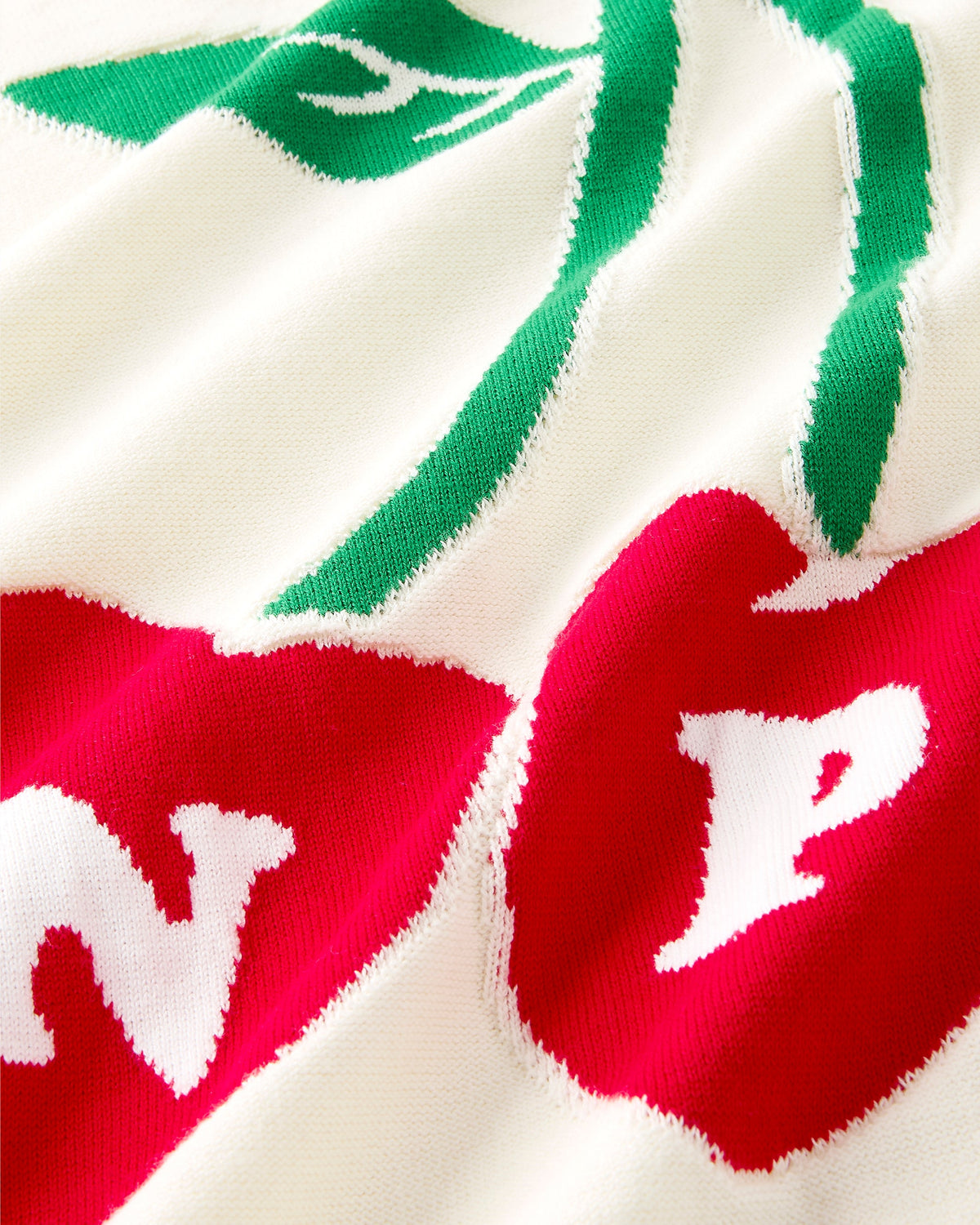 Cerise Knit Sweater Marshmallow