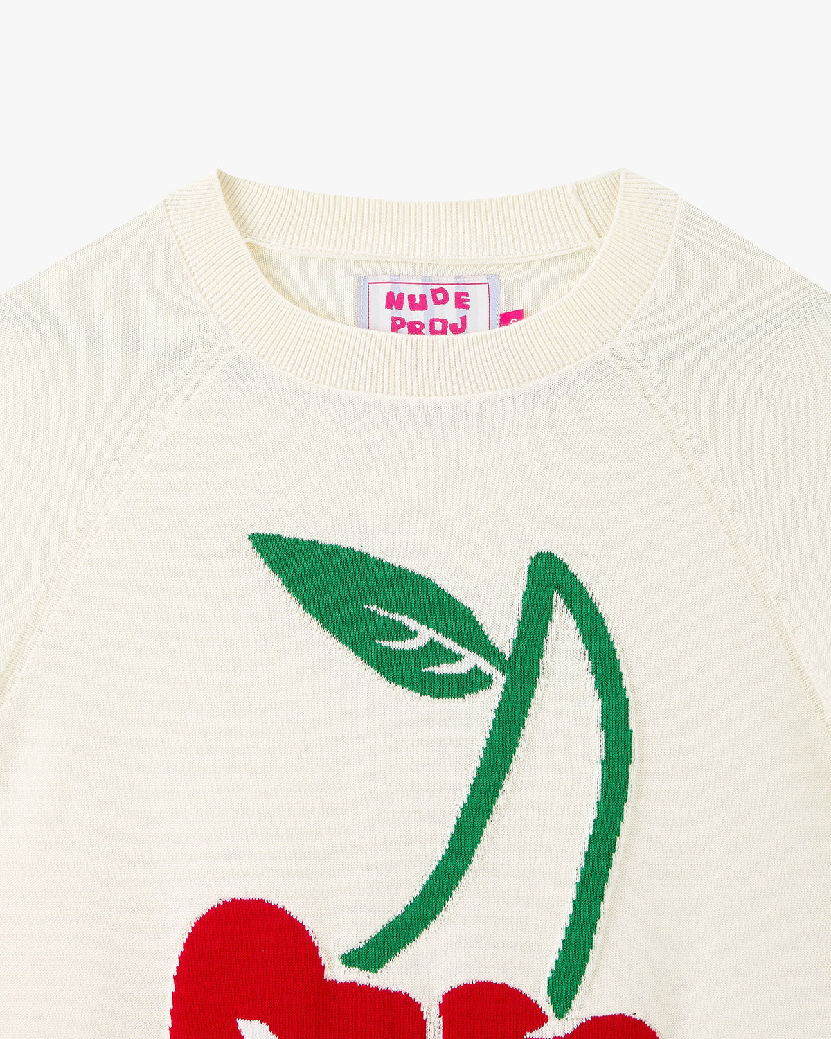 Cerise Knit Sweater Marshmallow