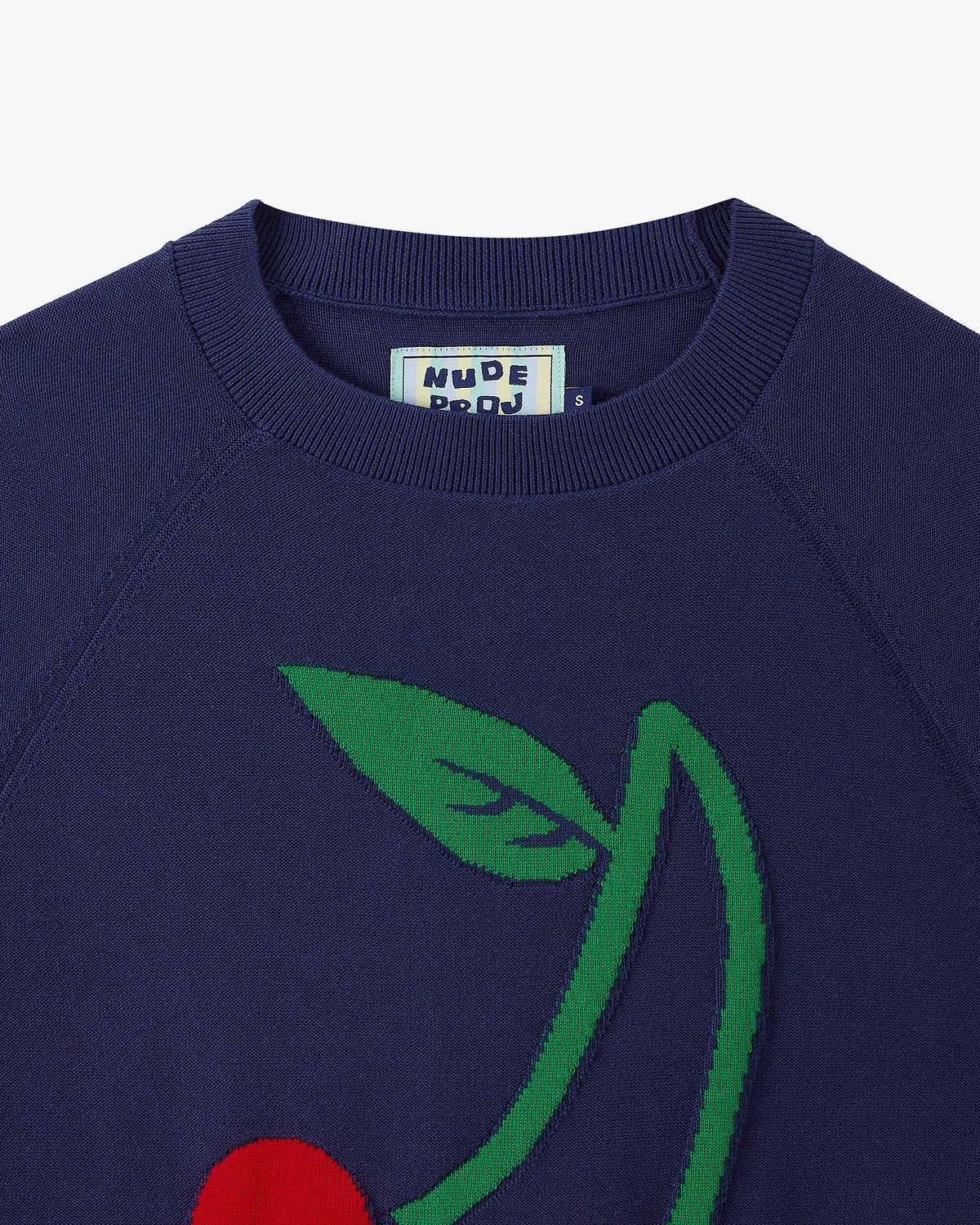 Cerise Knit Sweater Navy