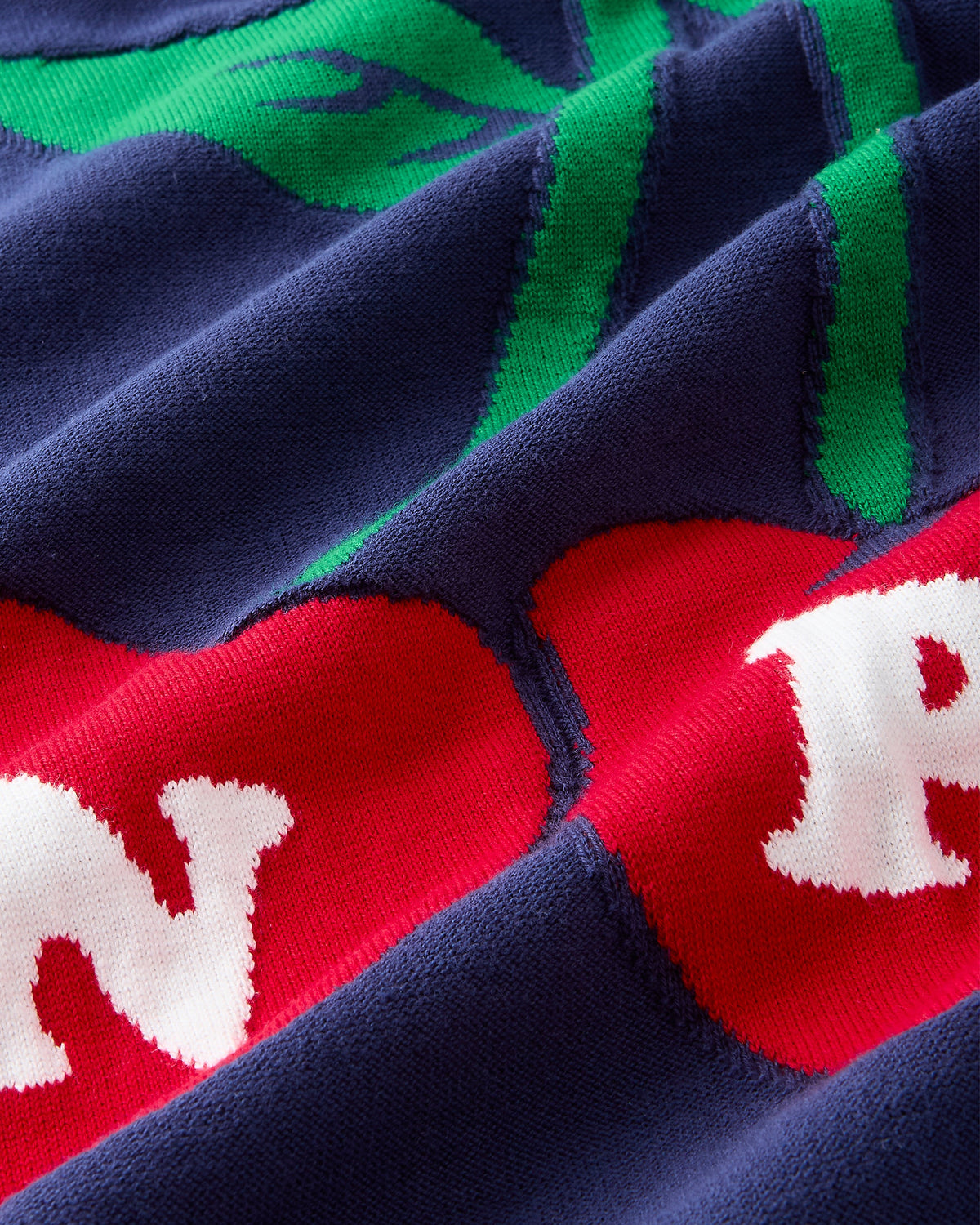 Cerise Knit Sweater Navy