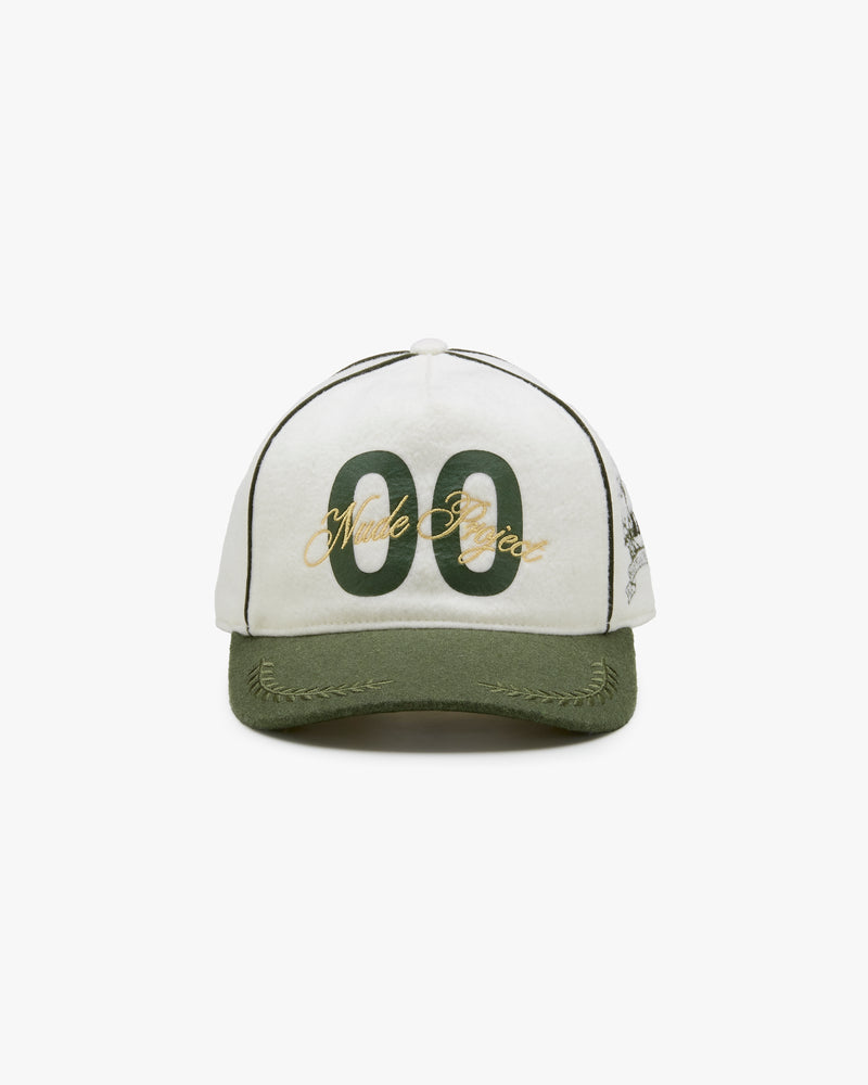 CHATEAU TEAM CAP WHITE-OLIVE