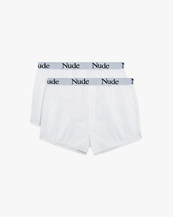 CLASSIC BOXERS DOUBLE PACK - WHITE