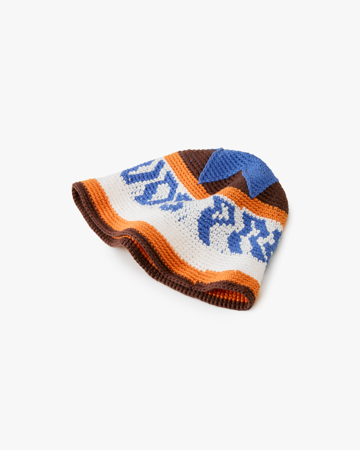 Crochet Bucket Brown