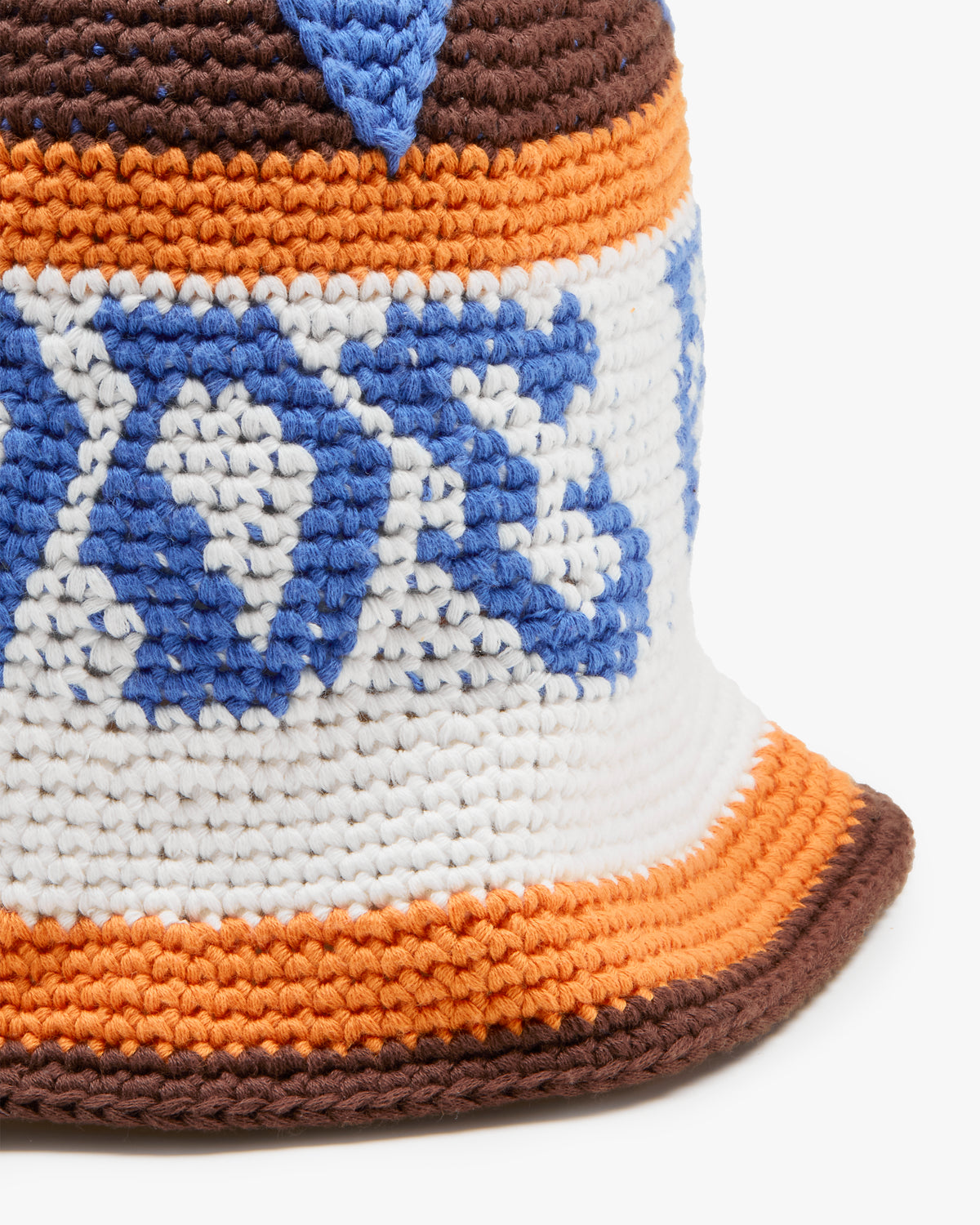 Crochet Bucket Brown