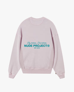 CREWNECK LILAC CULT GARMENT DYE