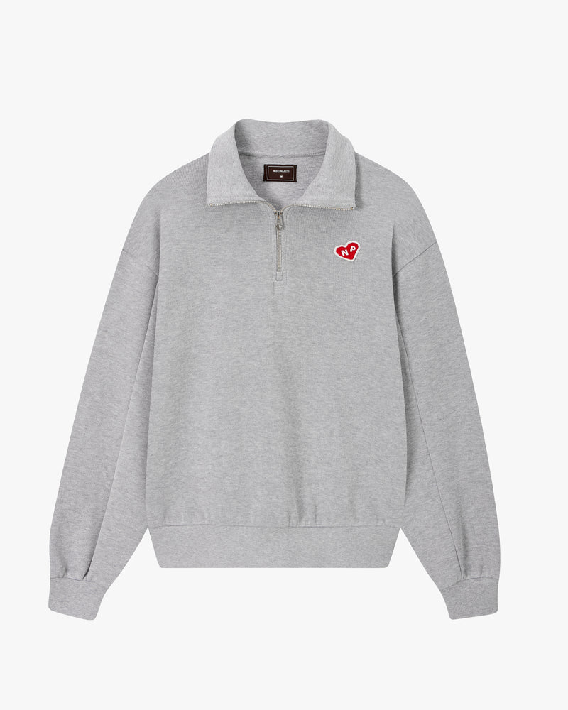 Cutie Heart Half-Zip