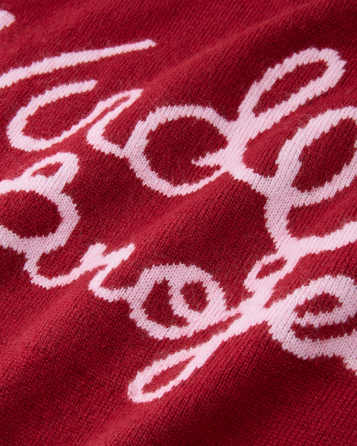 Busy Knit Sweater Red