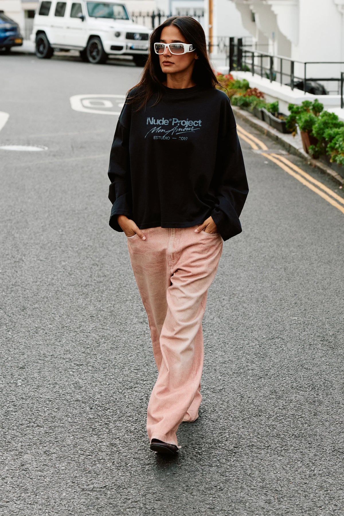 Mon Amour Long-Sleeve Tee Ash