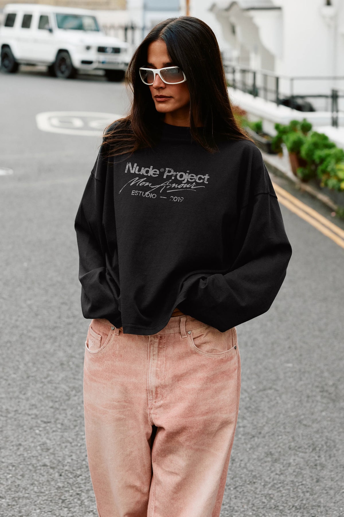 Mon Amour Long-Sleeve Tee Ash