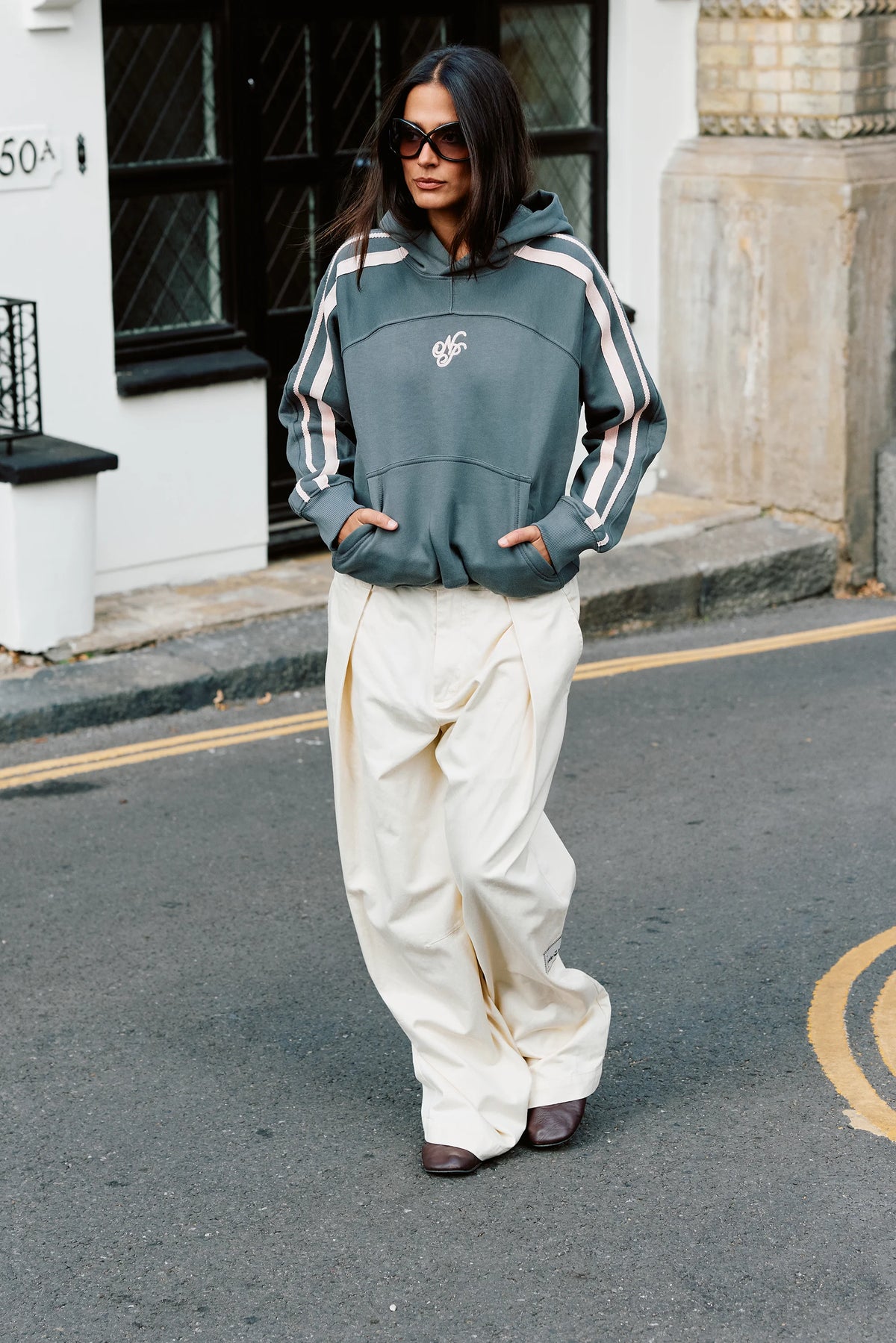 Ying Yang Hoodie Green