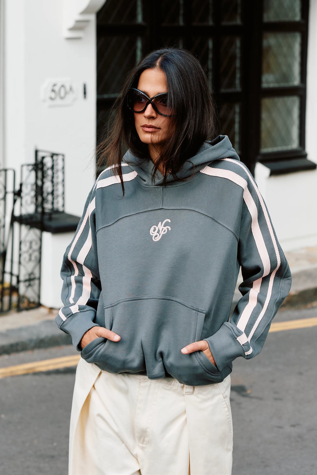 Ying Yang Hoodie Green