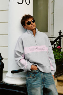 Idol Quarter-Zip Grey Melange