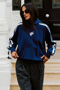 Ying Yang Hoodie Blue