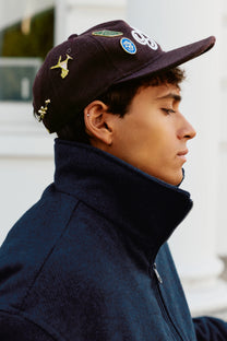 Script Cap Burgundy
