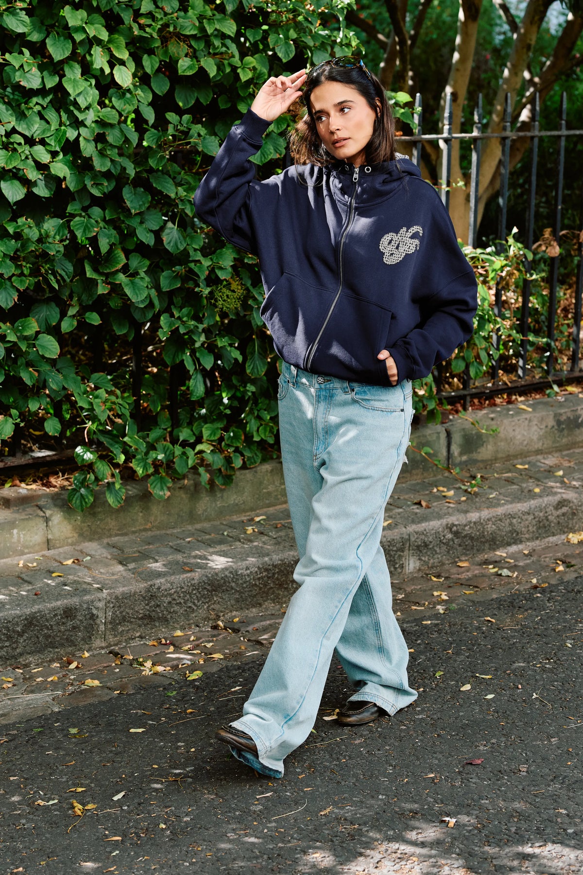 Hammers Zip-Up Navy