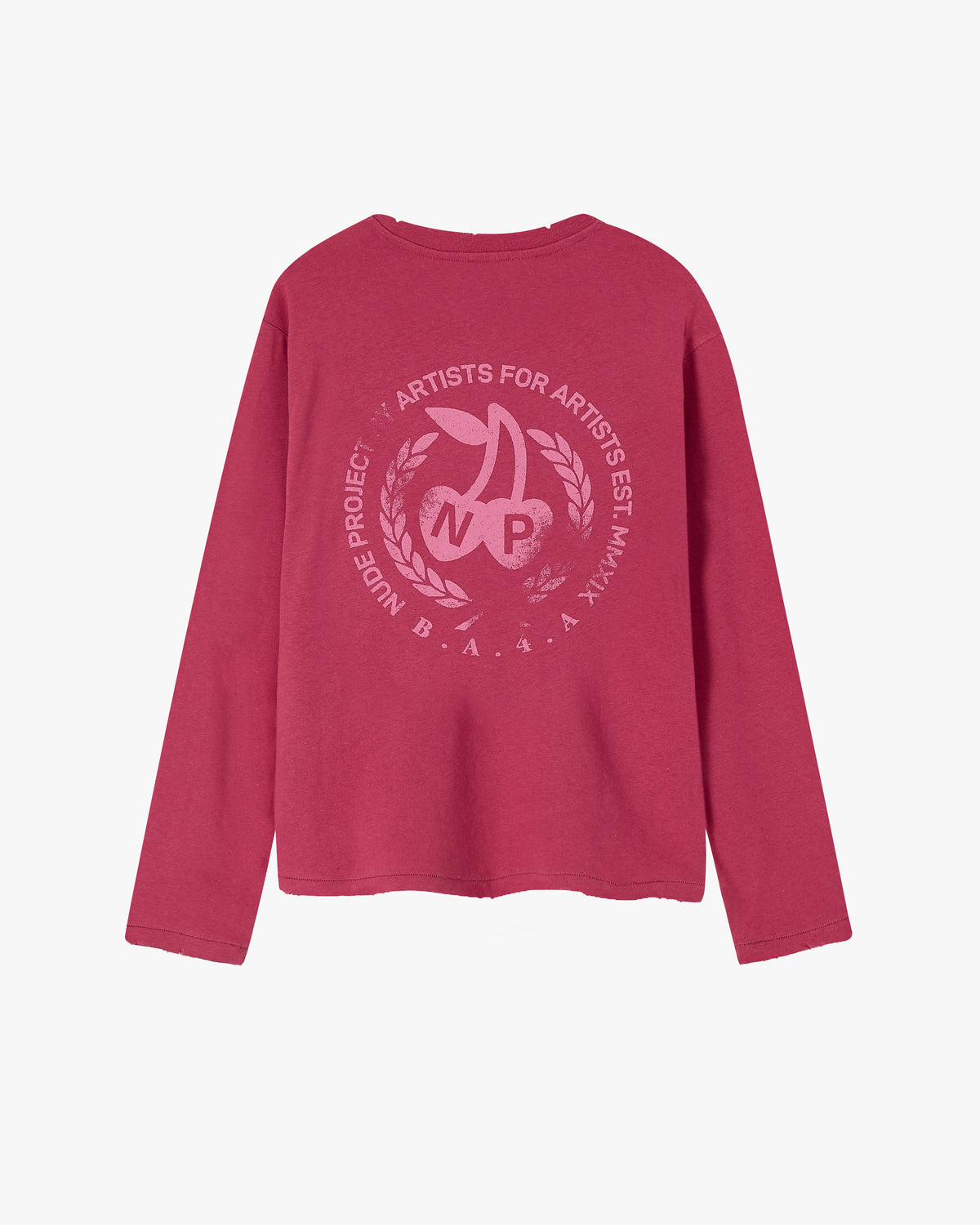 Camiseta Manga Larga Cerise Frambuesa