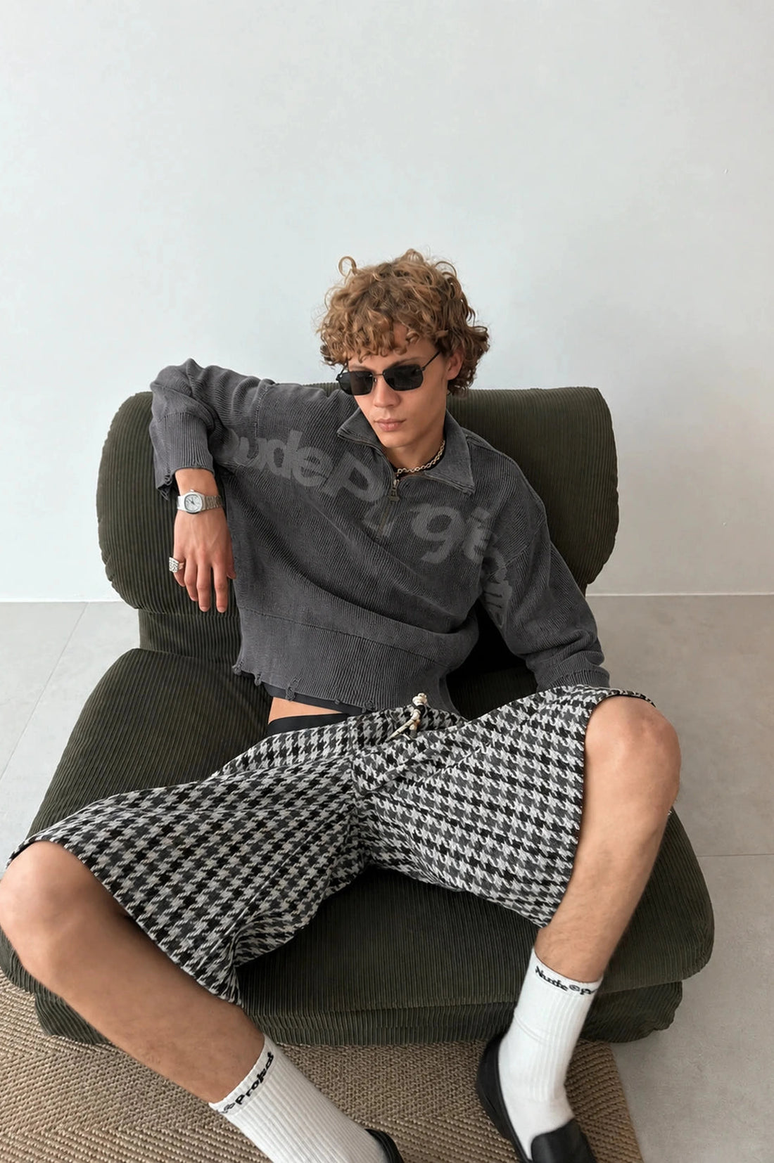 Beast Quarter-Zip Knit Ash