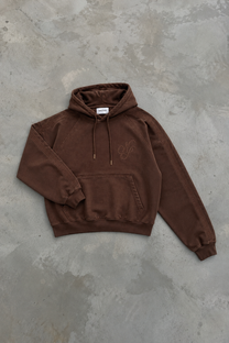 Script Hoodie Brown