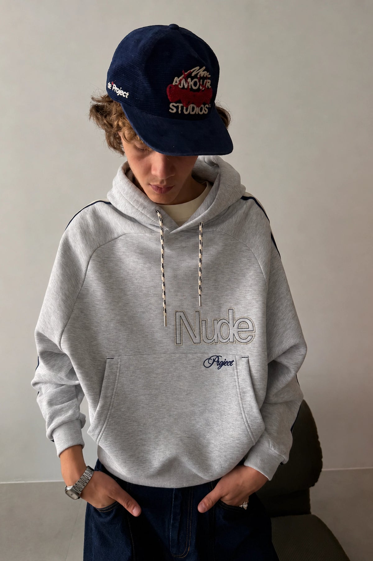 Biggie Hoodie Grey Melange