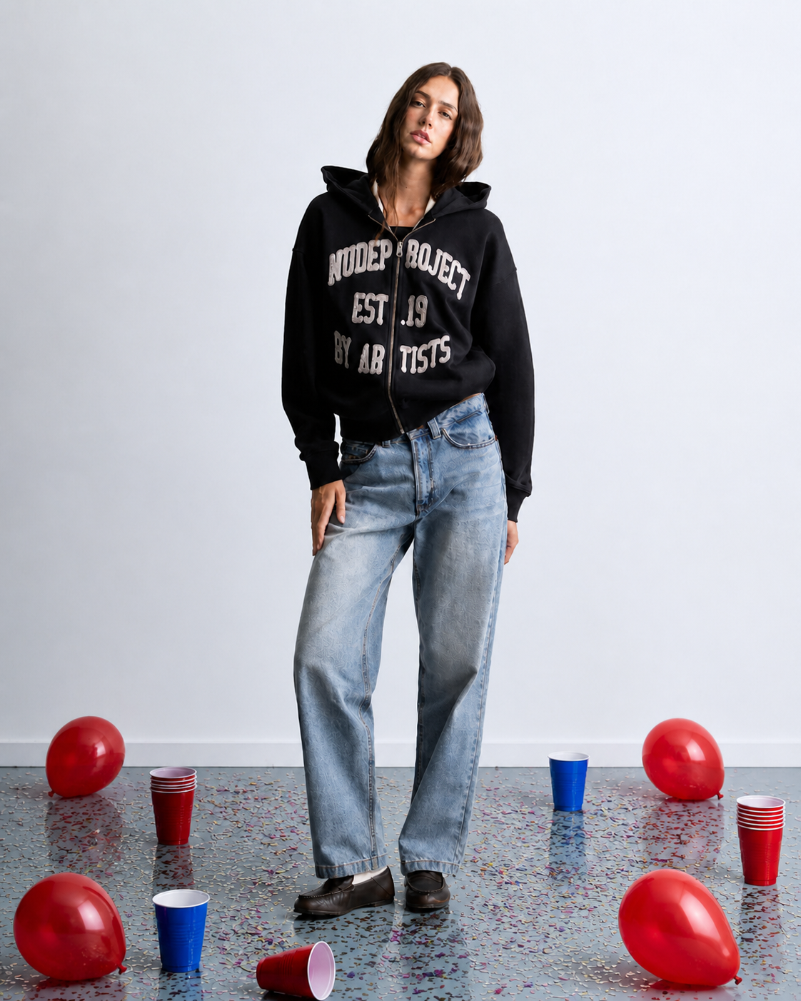 Gravity Zip-Up Hoodie Ash