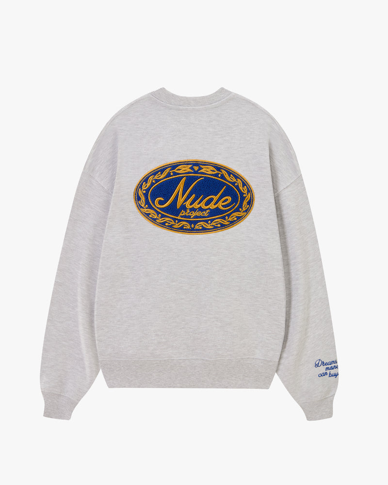 CREWNECK GRIS DÉCLARATION