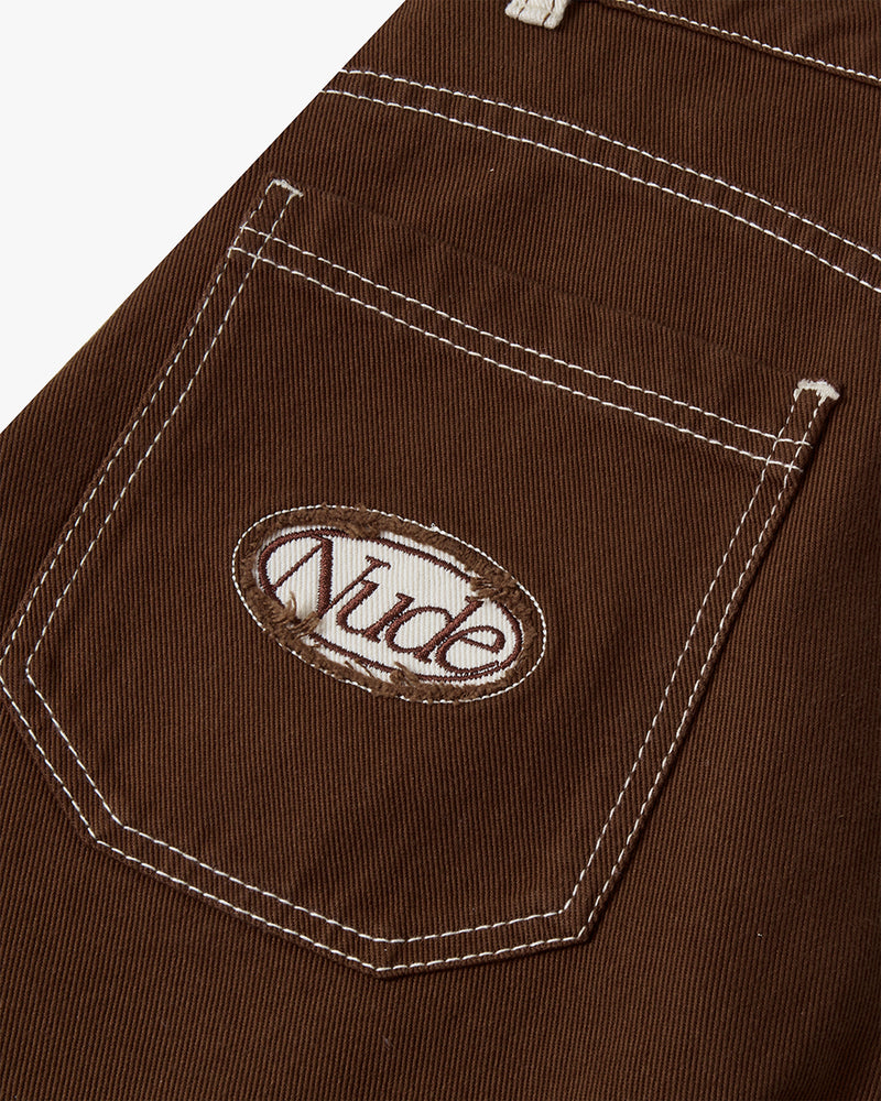 DENIM PANTS BROWN