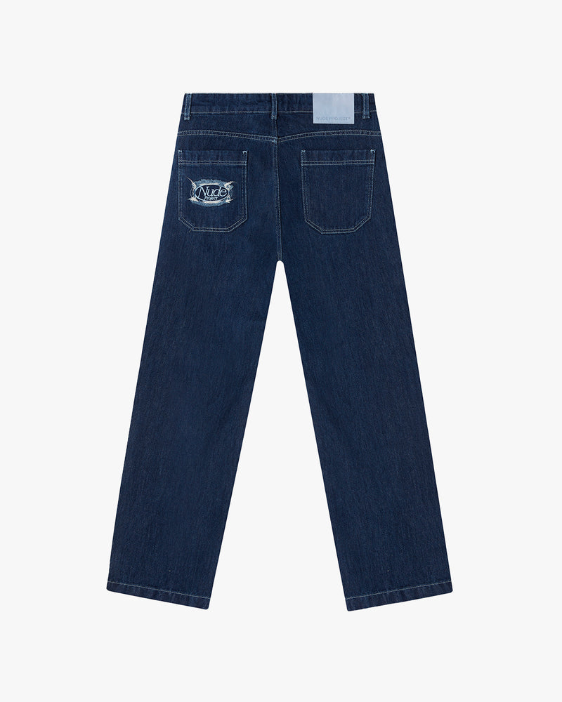 DENIM PANTS DARK BLUE