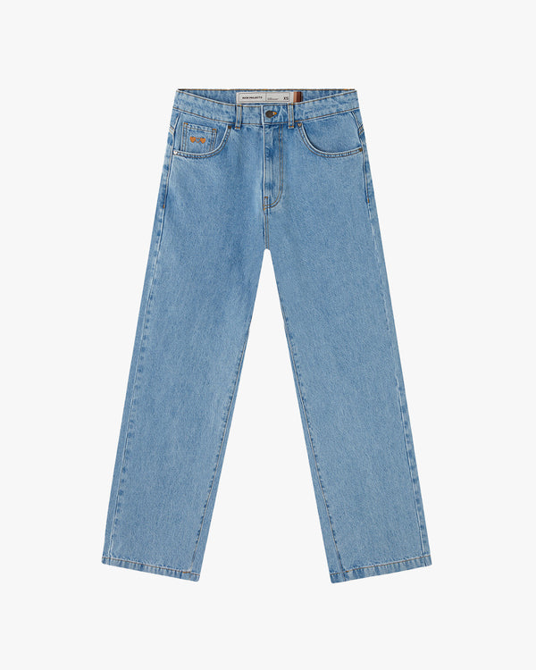 DENIM PANTS WASHED BLUE