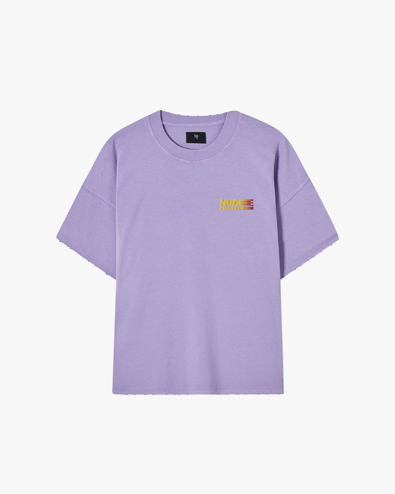 DISTRESSED TEE LAVANDER