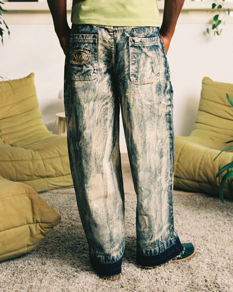 PANTALÓN BAGGY PAINTED OLD DENIM