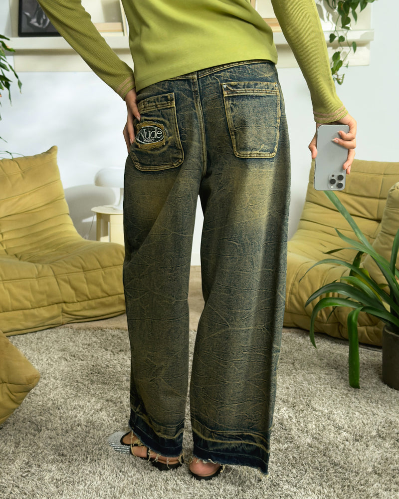 PANTALÓN BAGGY DIRTY WASH OLD DENIM