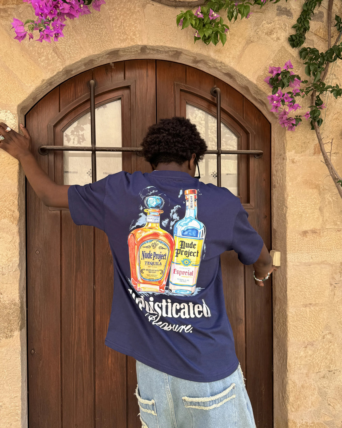 Camiseta Pleasures Azul Marino