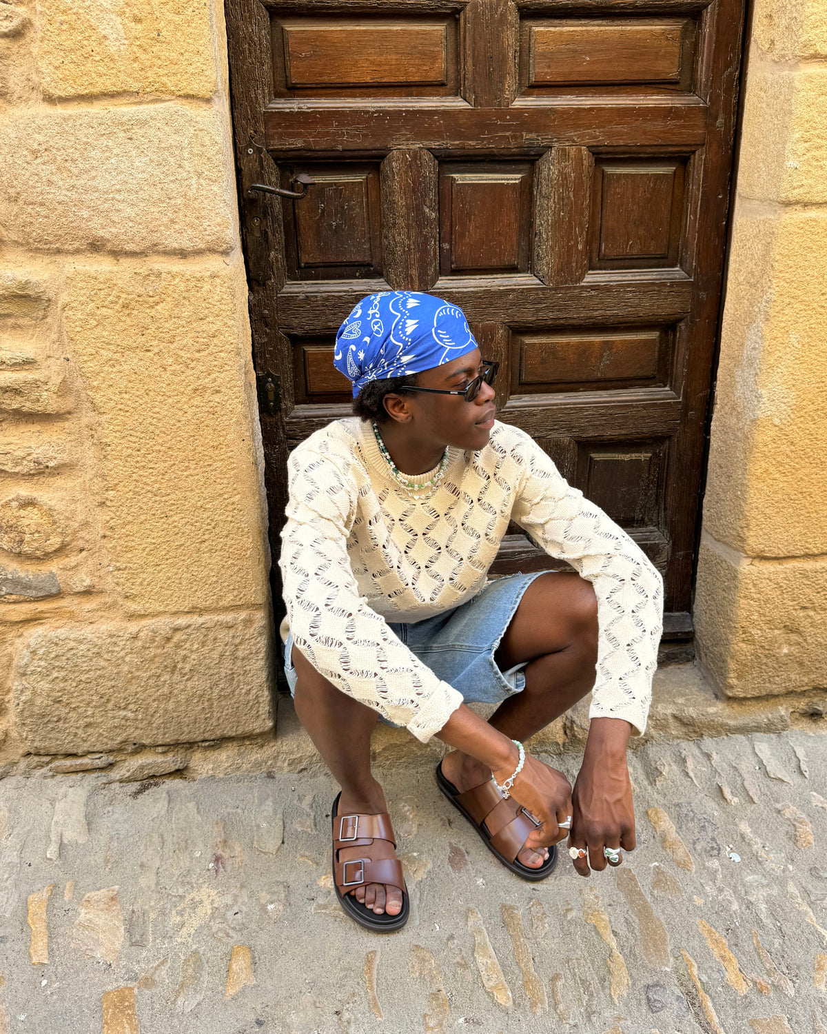 Bandana Handkerchief Blue