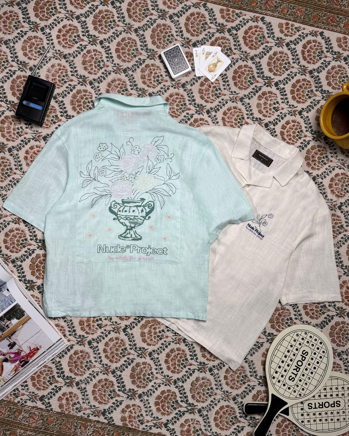 Kimchi Resort Shirt Aqua Green