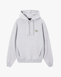 ESSENTIALS HOOD GREY MELANGE