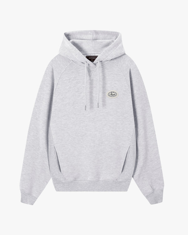 ESSENTIALS HOOD GREY MELANGE