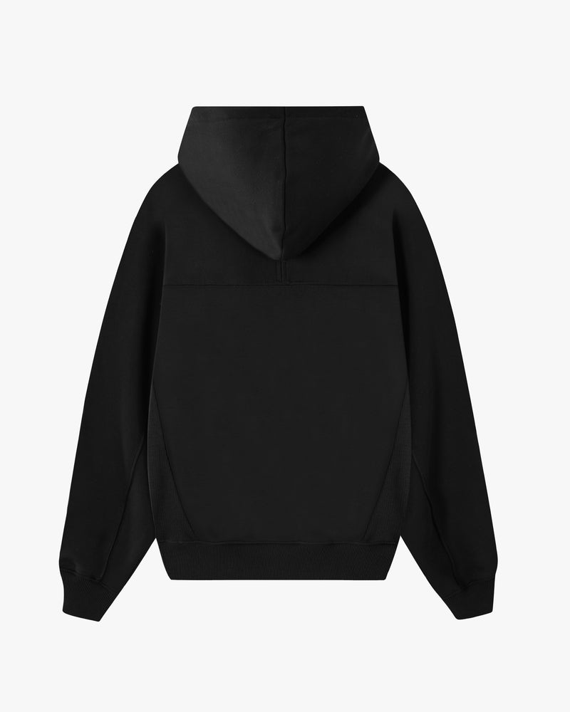 ESSENTIALS ZIP-UP HOODIE BLACK