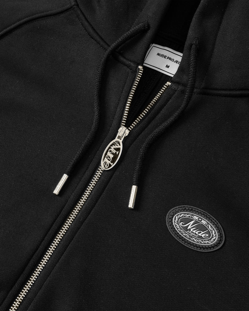 ESSENTIALS ZIP-UP HOODIE BLACK